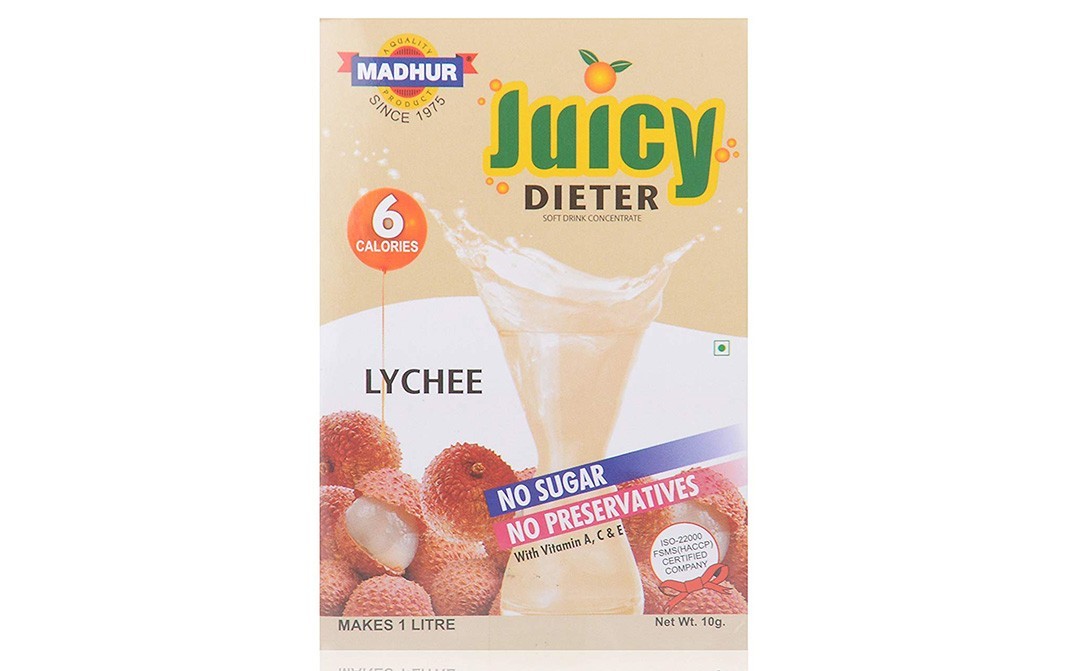 Madhur Juicy Dieter Lychee   Box  10 grams